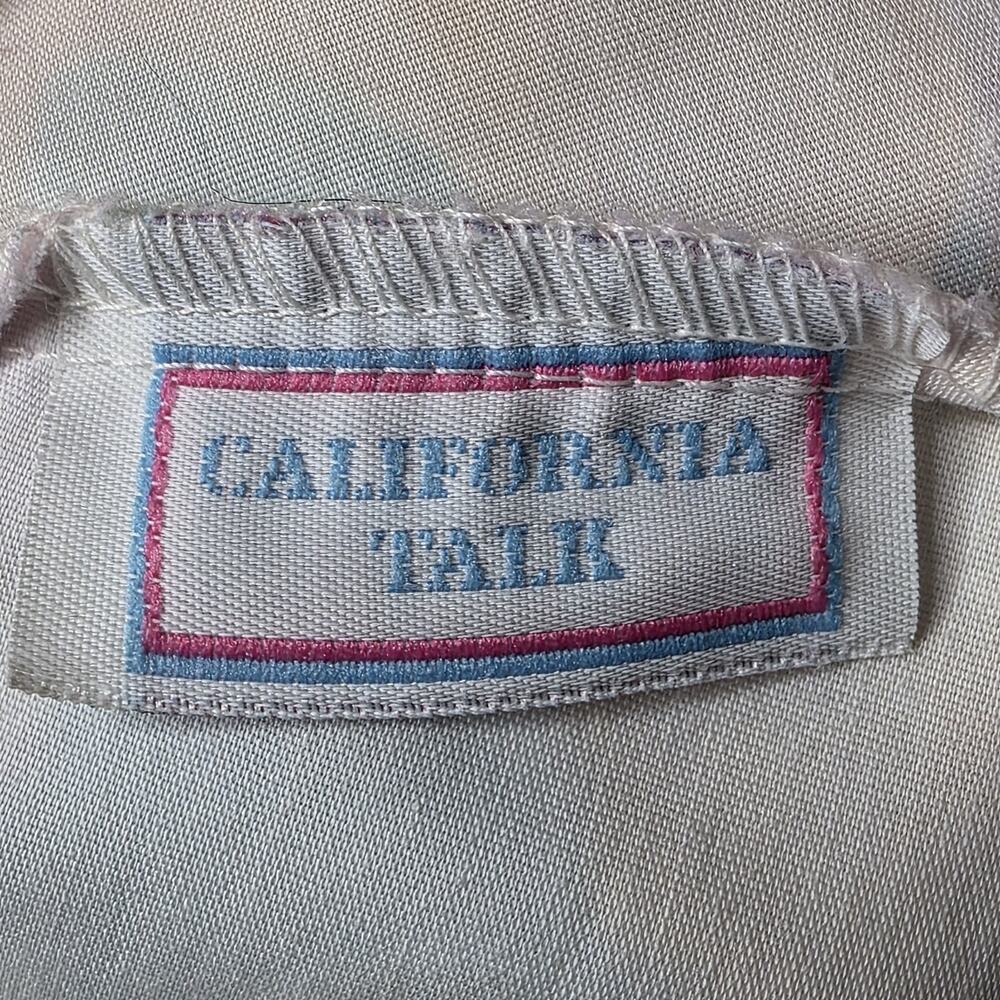 Vintage California Talk 2T Floral Dress Removable Sailor Collar Pastel USA - Picture 5 of 6